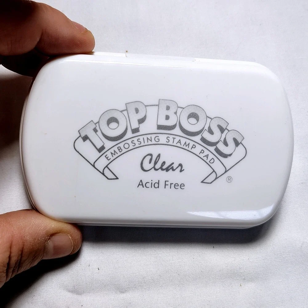 Top Boss Clear Embossing‎ Stamp Pad Acid Free for Crafting and Scrapbooking